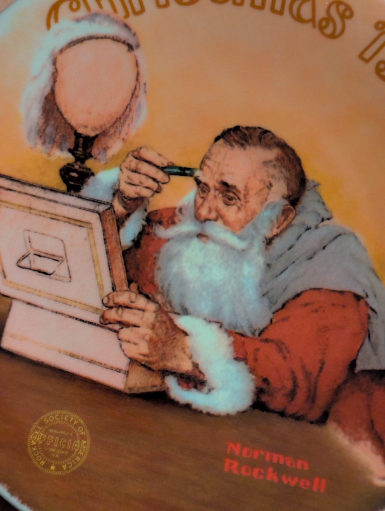 LIKE NEW vintage Norman Rockwell Christmas Plate 1985 - photo 3