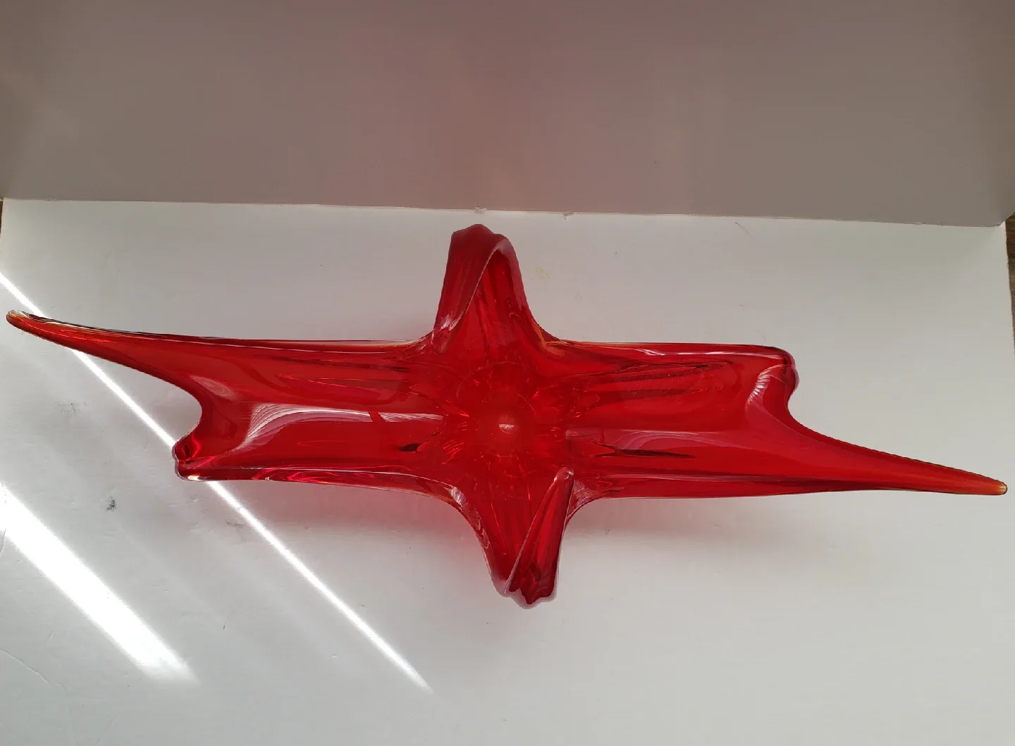 Vintage Lorraine  Red Glass Bowl image indicator(3)