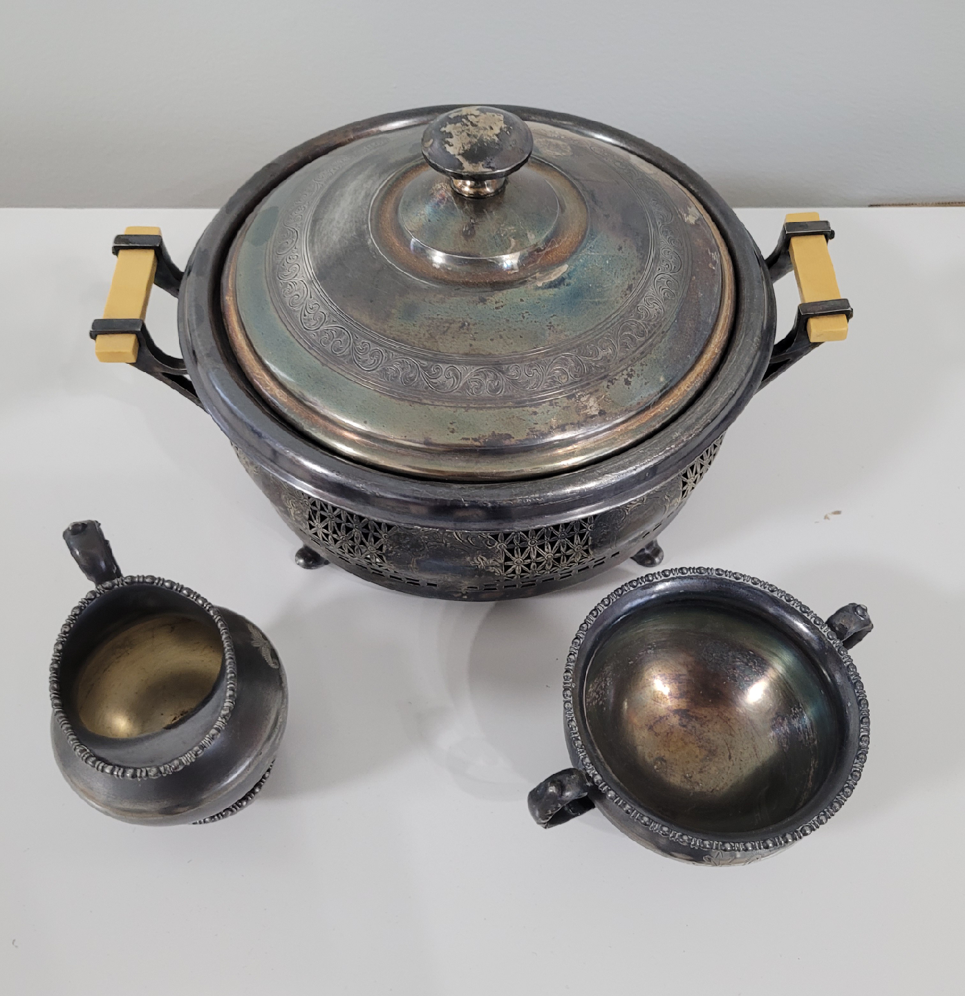Vintage Silver Plated Serving Set