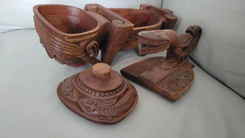 Hand Carved Wooden Box image indicator(2)