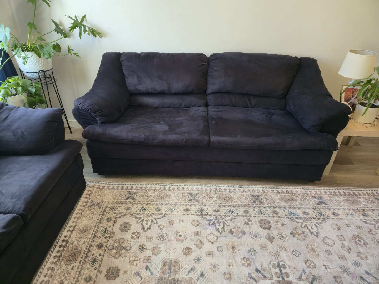 Dark Purple Sofa and Loveseat Set - photo 5