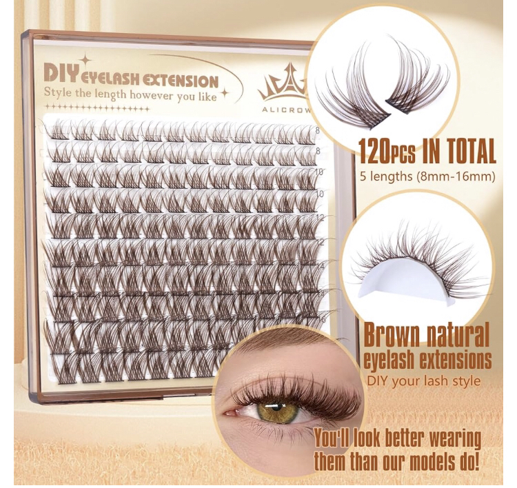 NEW, Brown, Natural, Wispy, Bond & Seal Kit