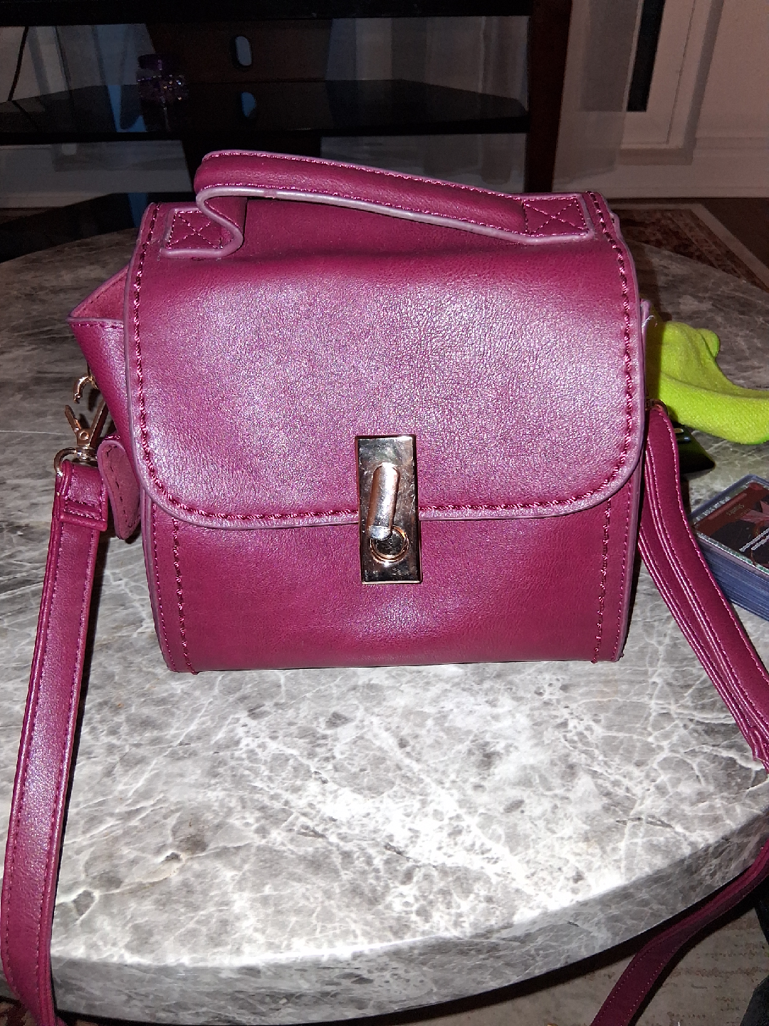 Burgundy Crossbody Bag