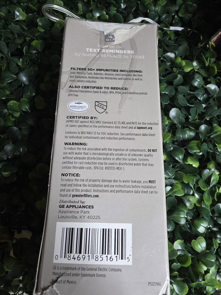 GE XWFE Refrigerator Water Filter - New - photo 2