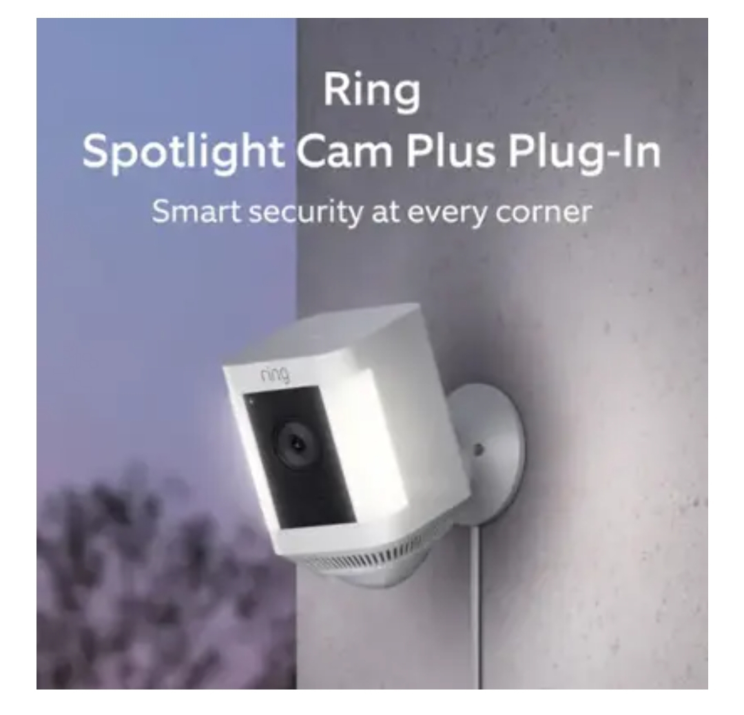 Ring Spotlight Cam Plus Plug-In, White - photo 2