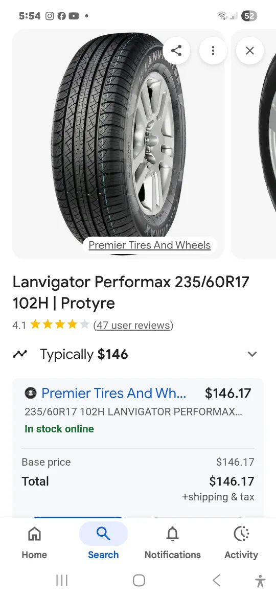 Lanvigator Performax 235/60R17 Tires image indicator(2)