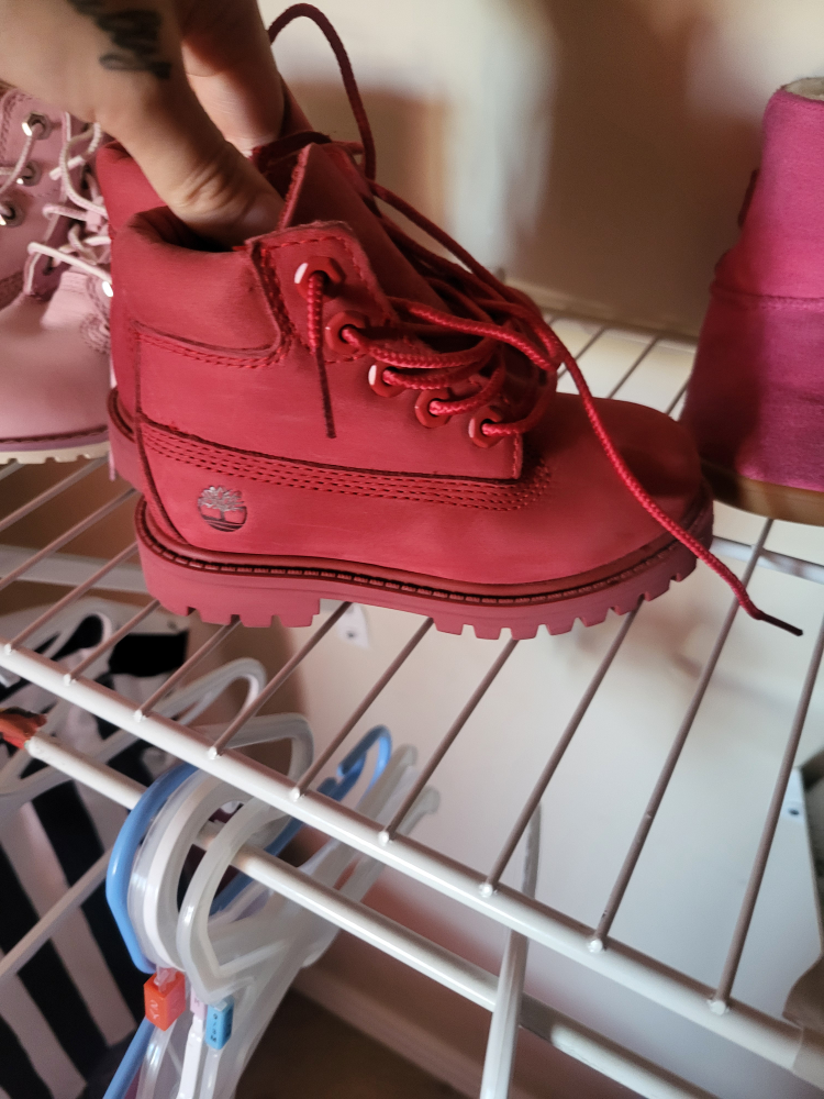 Red Timberland Size 7 Toddler Boots - photo 2