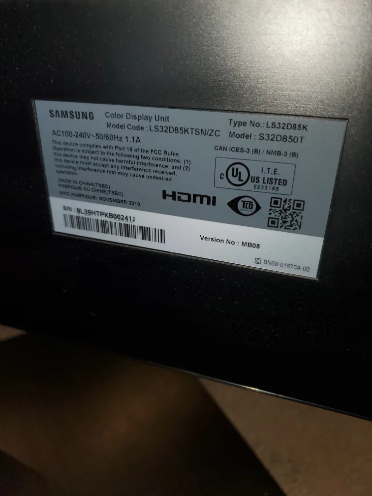 Samsung S32D850T 32" Monitor image indicator(5)