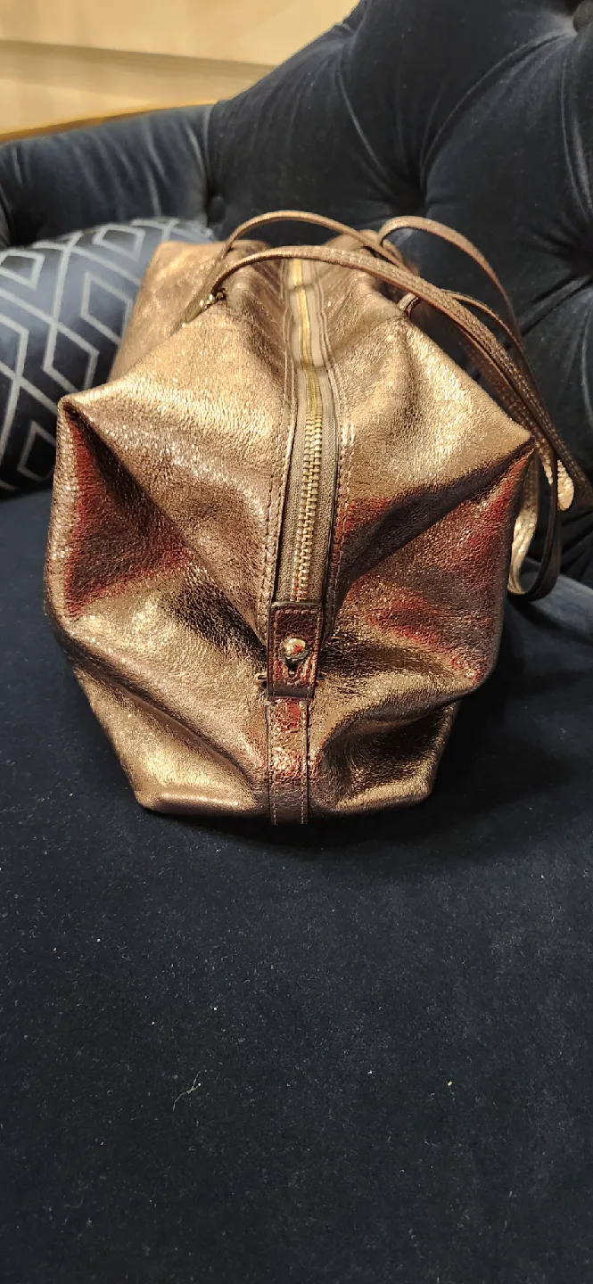 Coach Pop Silver Metallic Bronze Tote Bag image indicator(3)