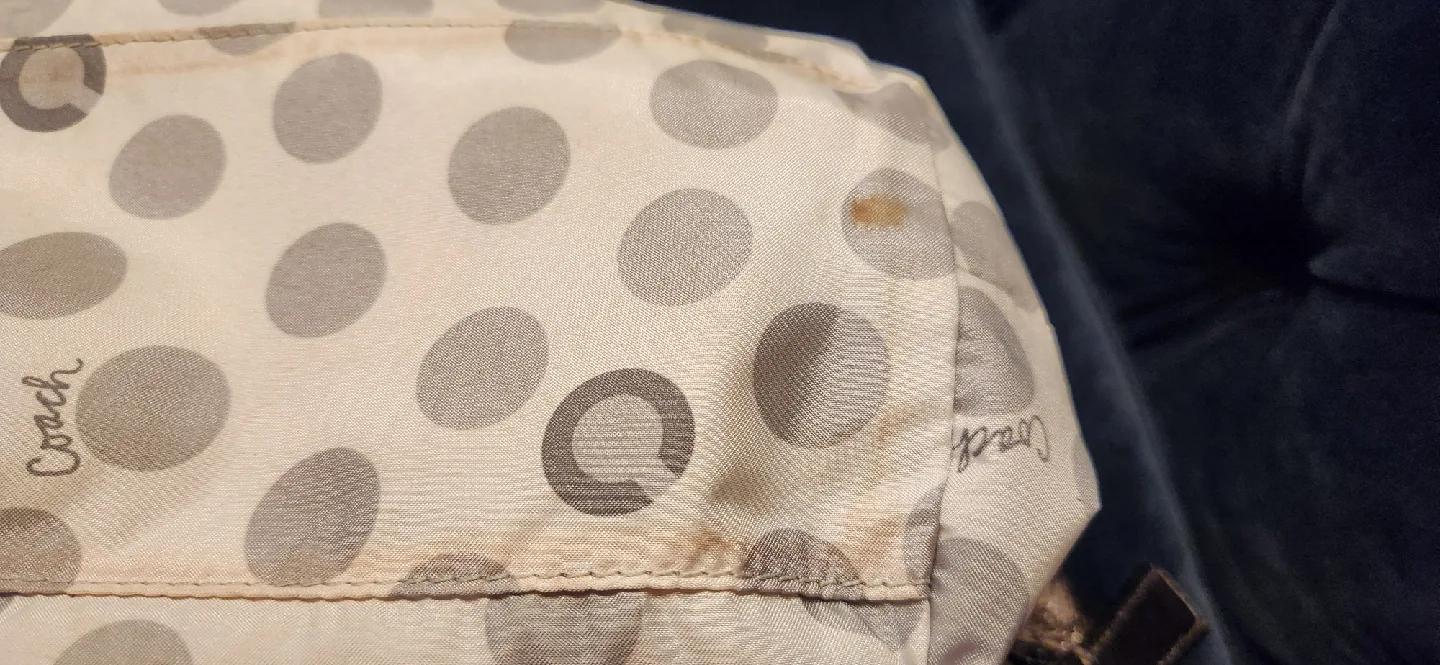 Coach Pop Silver Metallic Bronze Tote Bag image indicator(9)