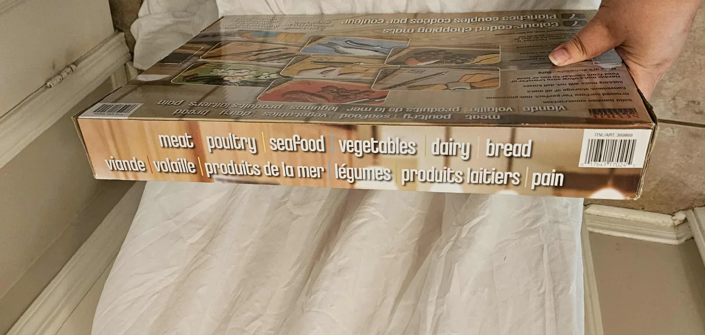 Multi-Coloured Seville Classics 7 Colour-Coded Chopping Mats image indicator(4)