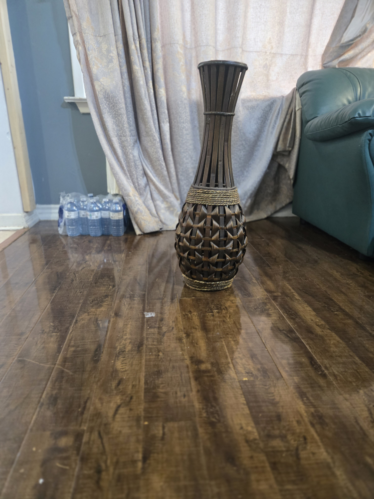 Decorative Brown Woven Vase - photo 2