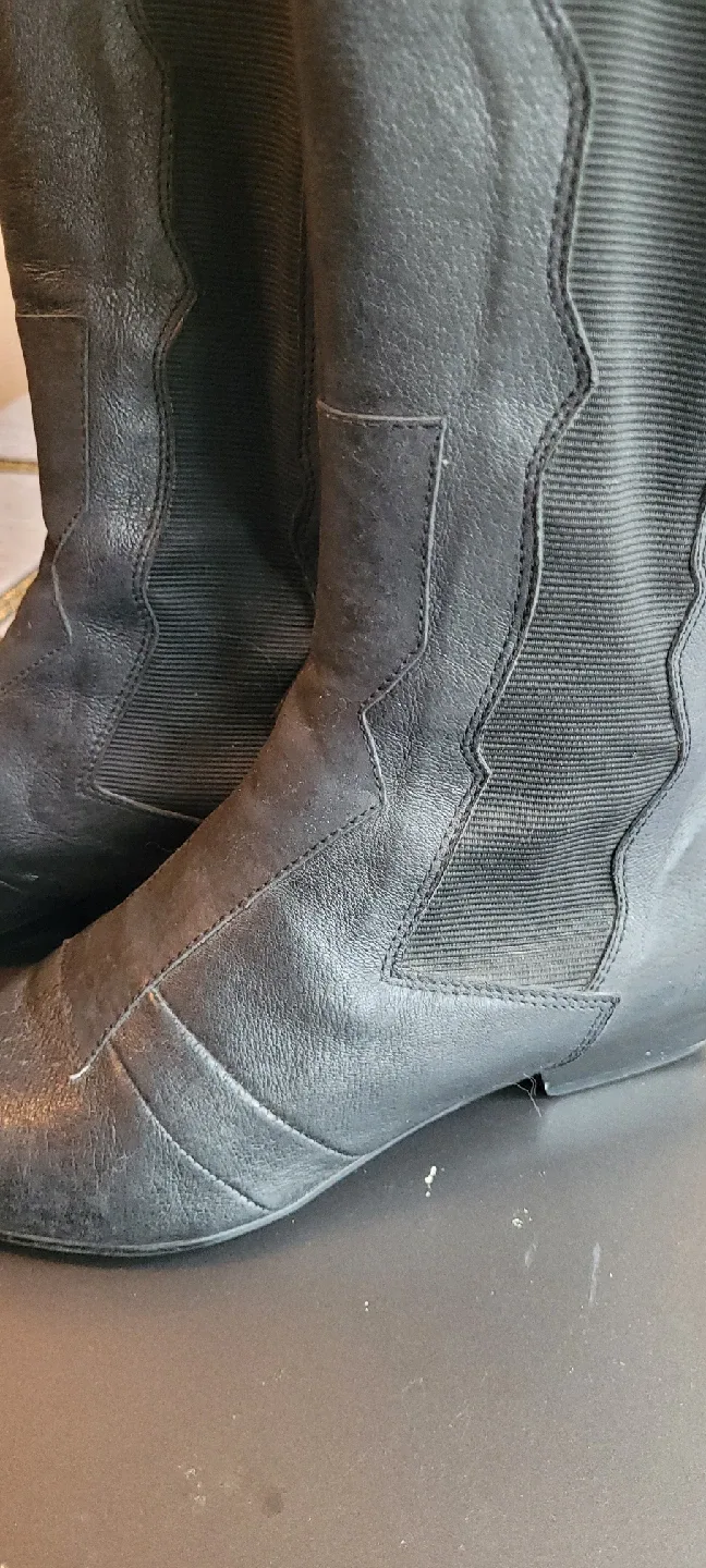 Black Leather Boots image indicator(2)
