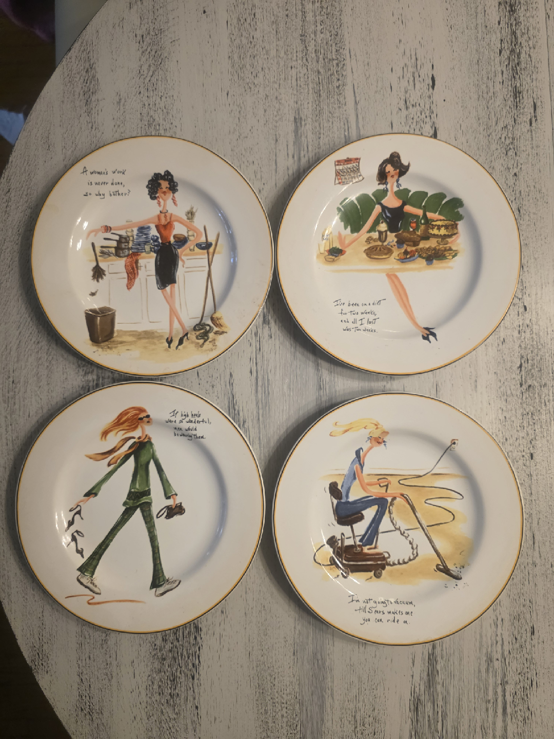 Decorative Plates with Humorous Designs