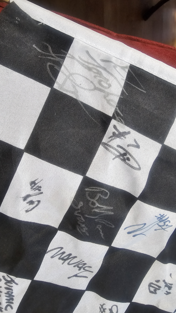 MONSTER TRUCK Signed Racing Checkered Flag - photo 5