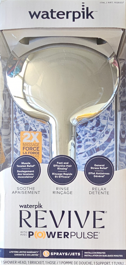 Waterpik Revive PowerPulse Shower Head - New in Box