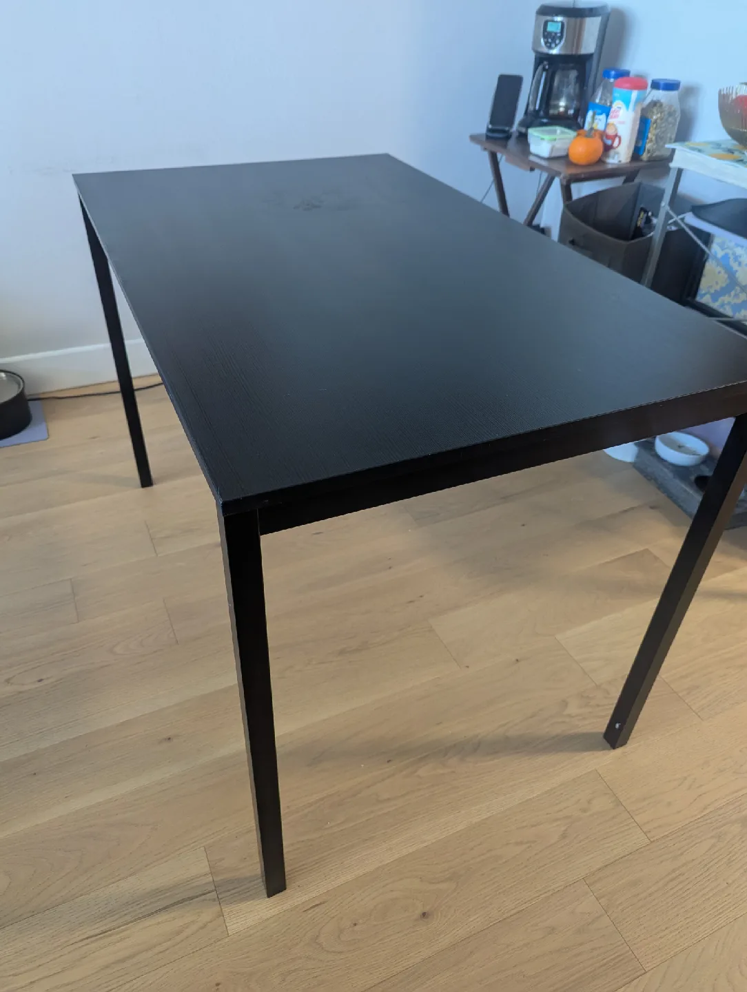 IKEA Black Chair and Table Set image indicator(3)