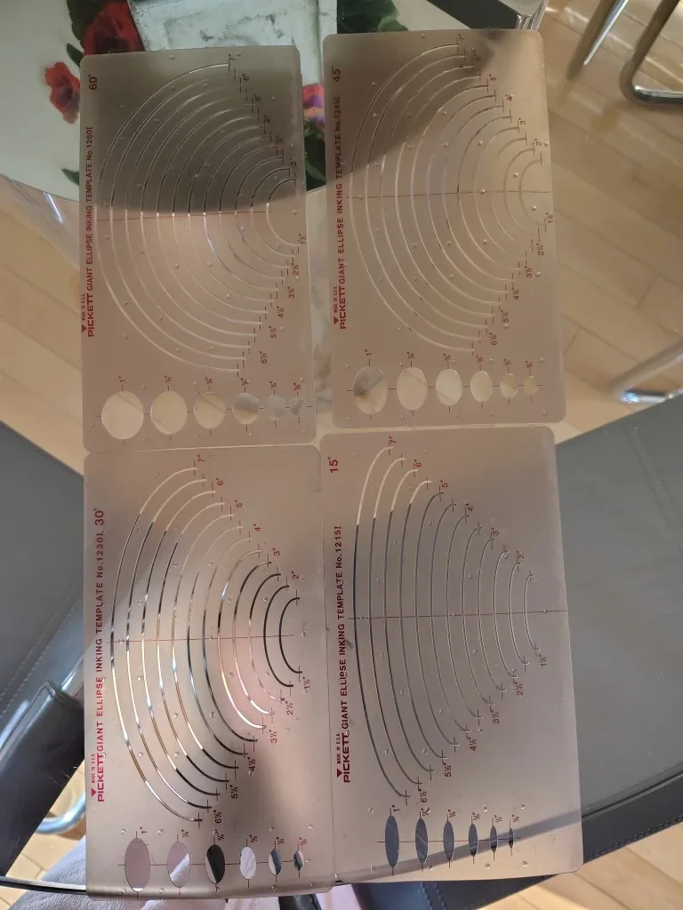 Staedtler & Pickett Drafting Templates Lot image indicator(5)