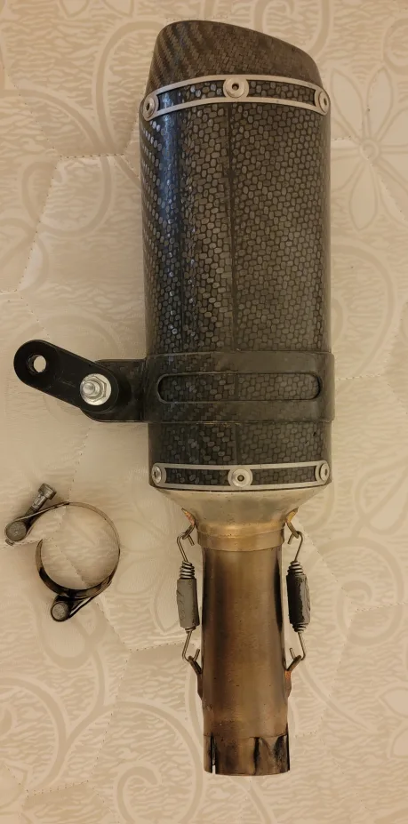 M4 Slip On Exhaust Fits Ninja 400/500/Z image indicator(3)