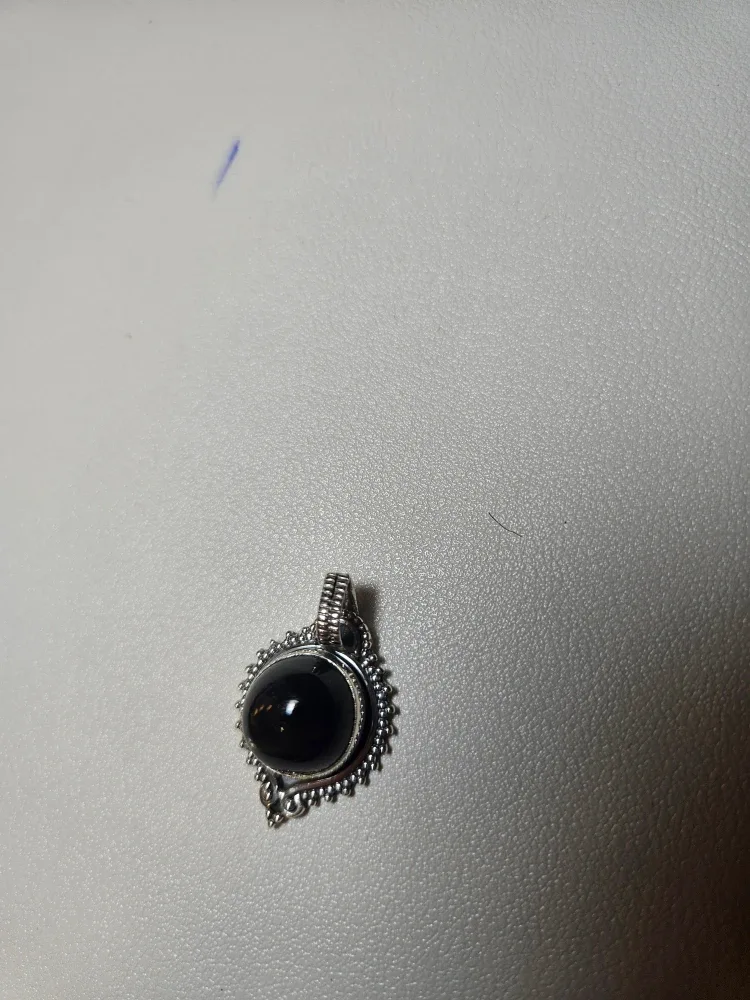 Black Onyx Pendant pure silver image indicator(3)