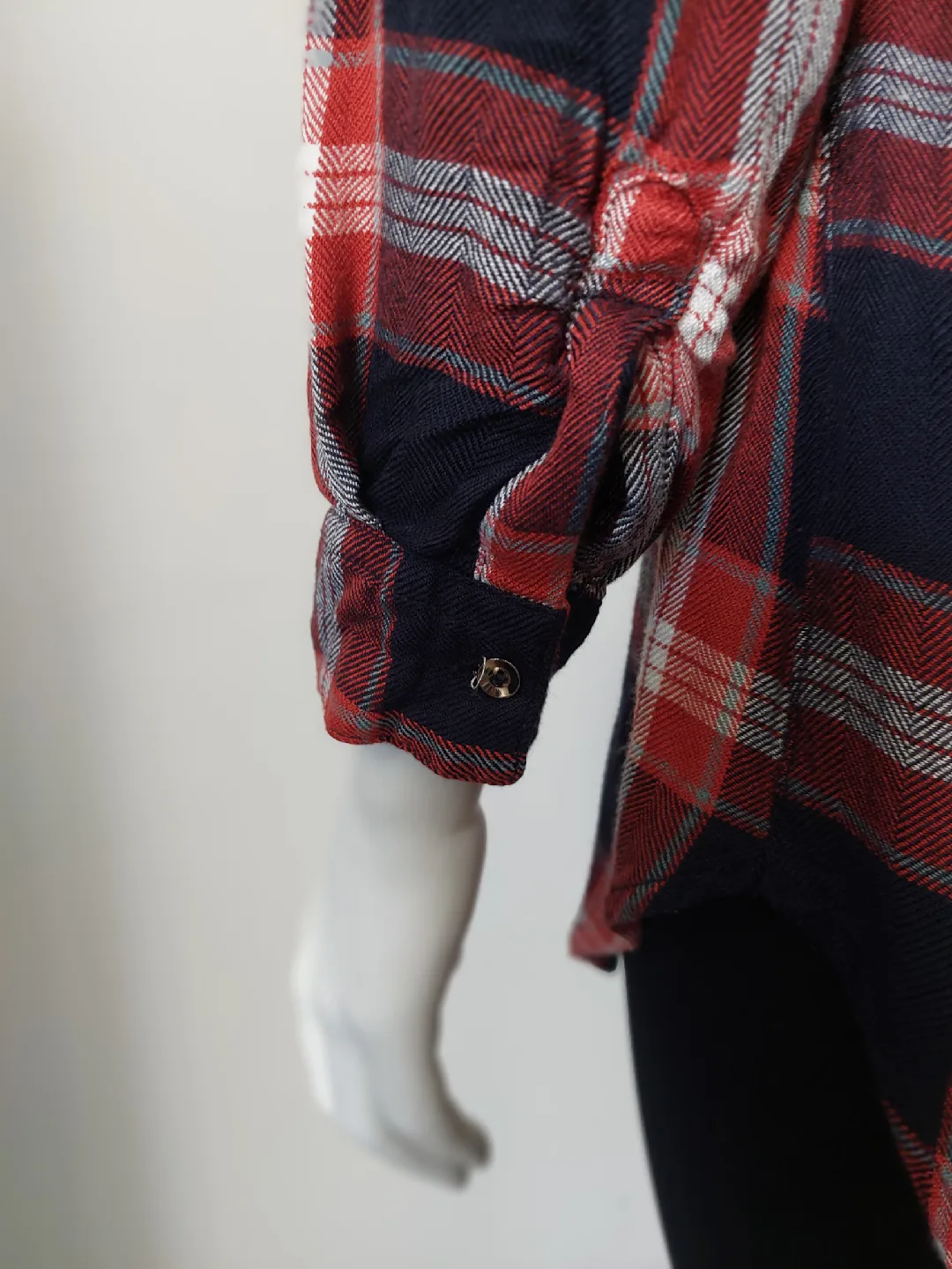 Dynamite Plaid Shirt Dress - Size XS image indicator(9)