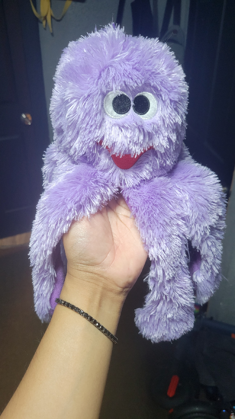 Stuffed Penguin with Green Hat & Purple Plush Toy