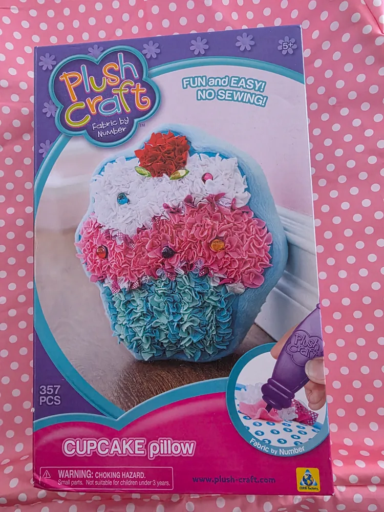 Plush Craft Cupcake Pillow - New in Box! thumbnail