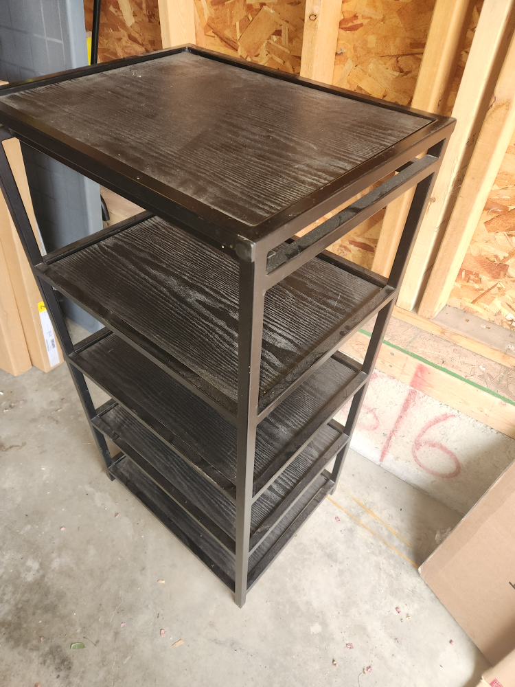 Black Metal & Wood AV  Unit - photo 3