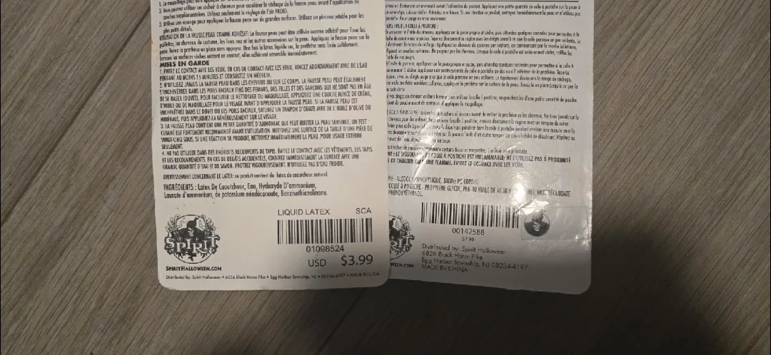 🥕 Spirit Halloween Liquid Latex & Gum Adhesive Kit image indicator(4)