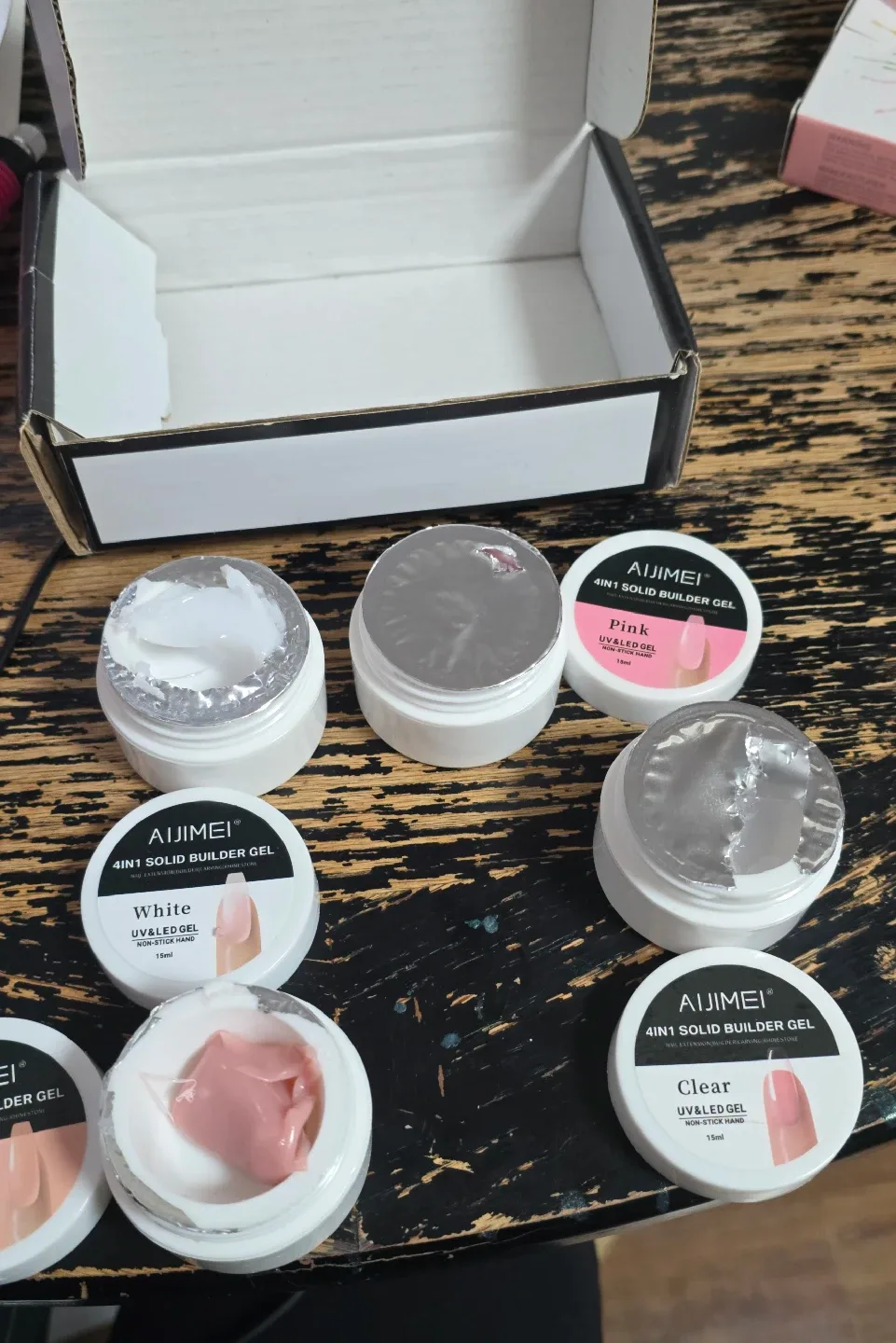 AIJIMEI 4in1 Solid Builder Gel Set