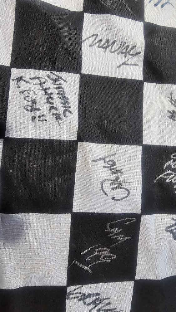 MONSTER TRUCK Signed Racing Checkered Flag - photo 4