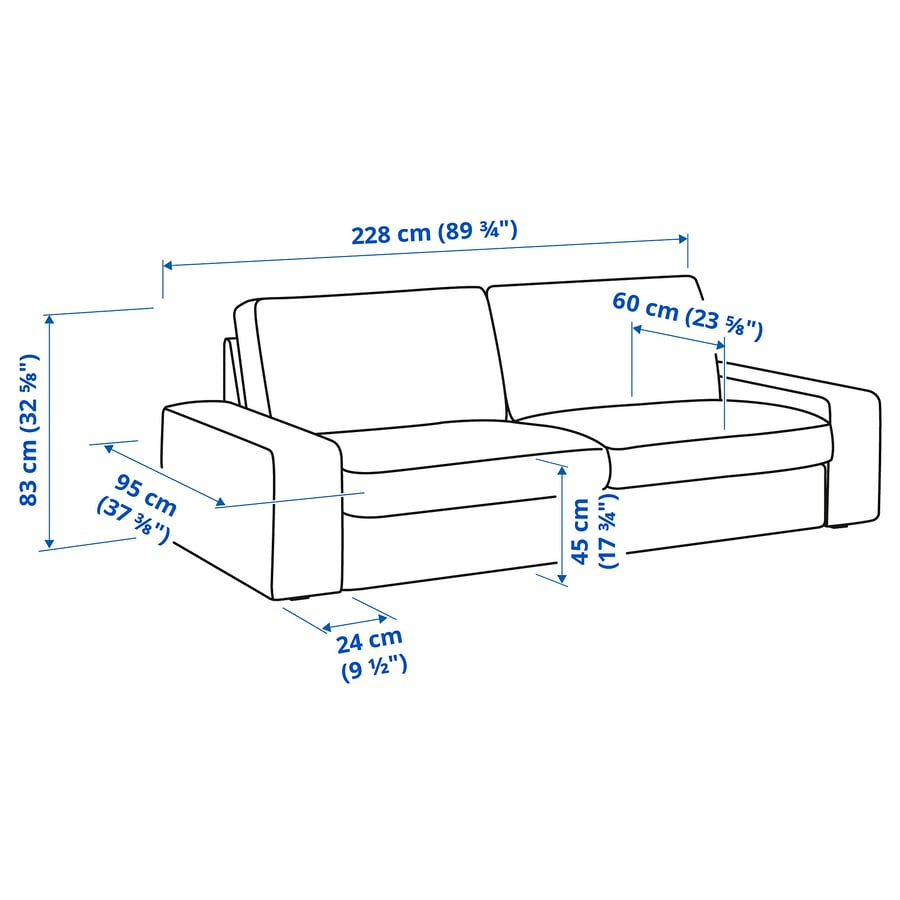 IKEA kivik sofa with Throw Pillows - photo 4