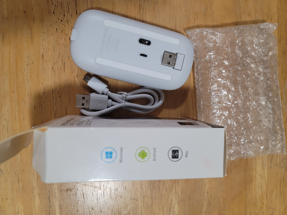 Ratón Inalámbrico Ratón Silencioso Recargable para Ordenador - photo 2