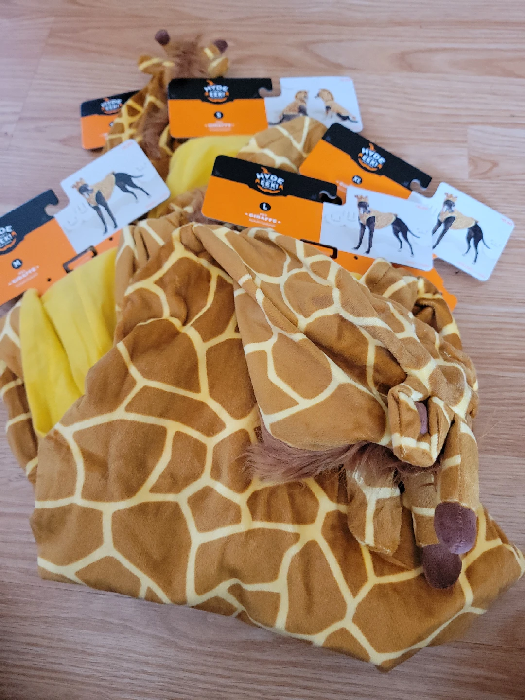 Giraffe Dog Costume - sizes xs, sm, med, lg, xl available
