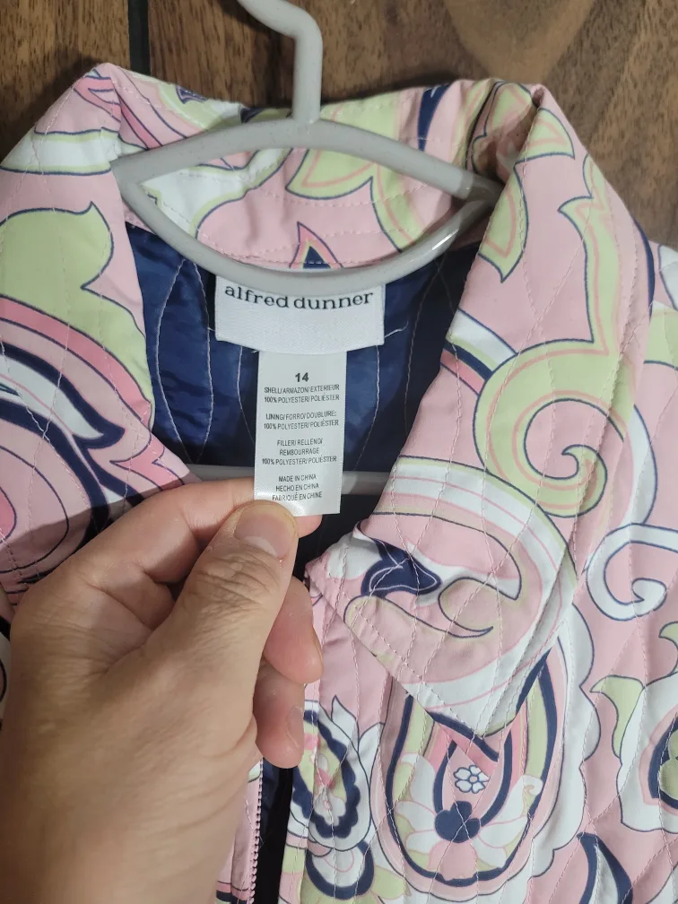 Alfred Dunner Quilted Jacket - Size 14 image indicator(4)