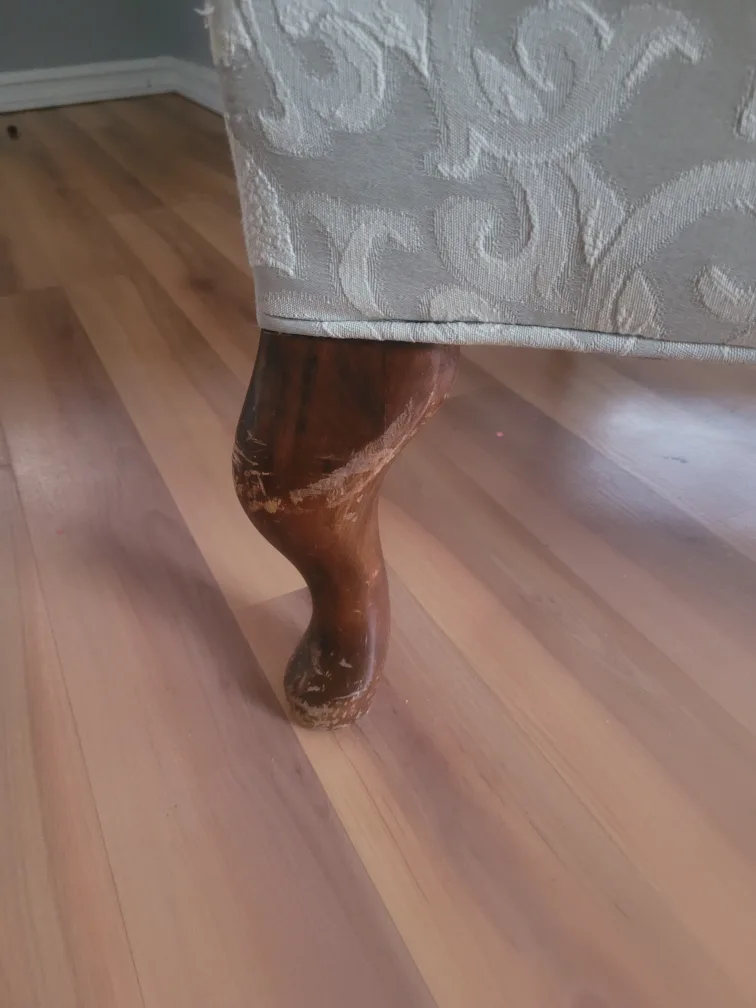 Wingback Chair - Beige Patterned Fabric image indicator(3)