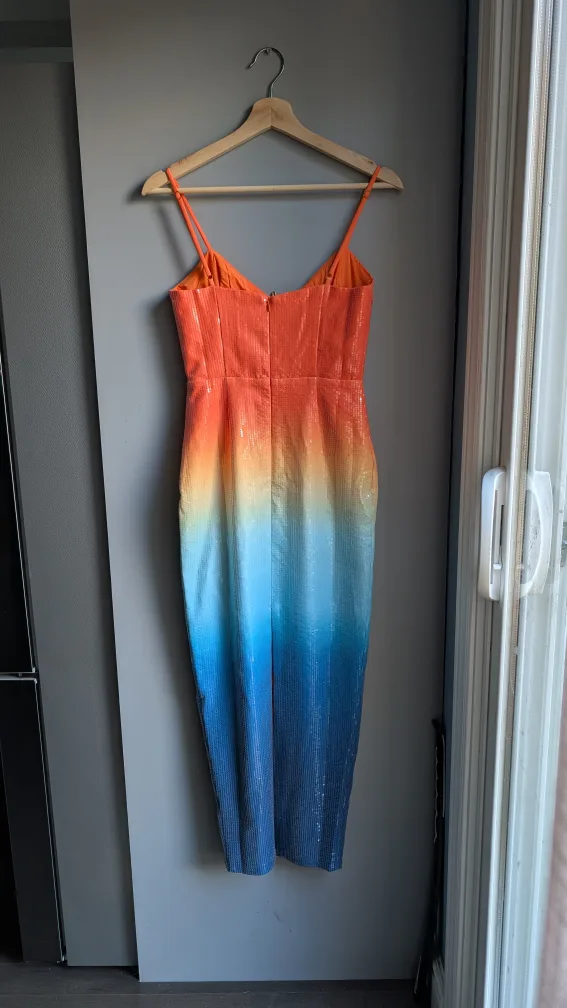 Runaway the Label Ombre Sequin Midi Dress (XS) image indicator(4)