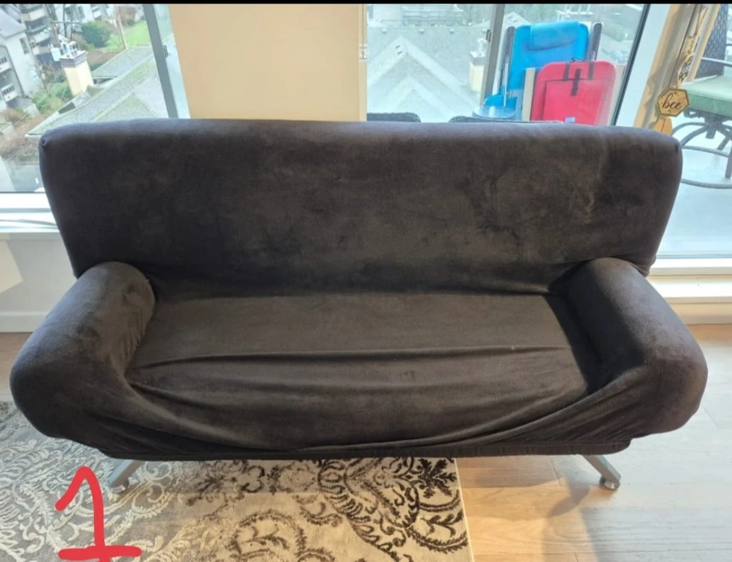 Black Futon Sofa Bed - photo 5