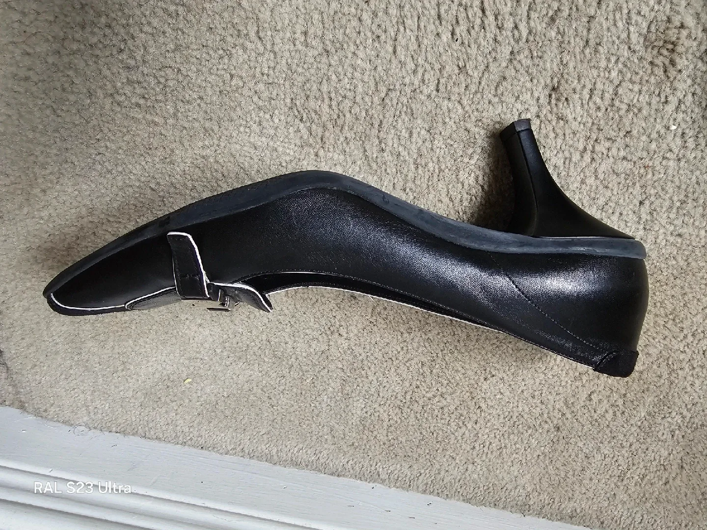 Original Prada Black Leather Heels image indicator(2)