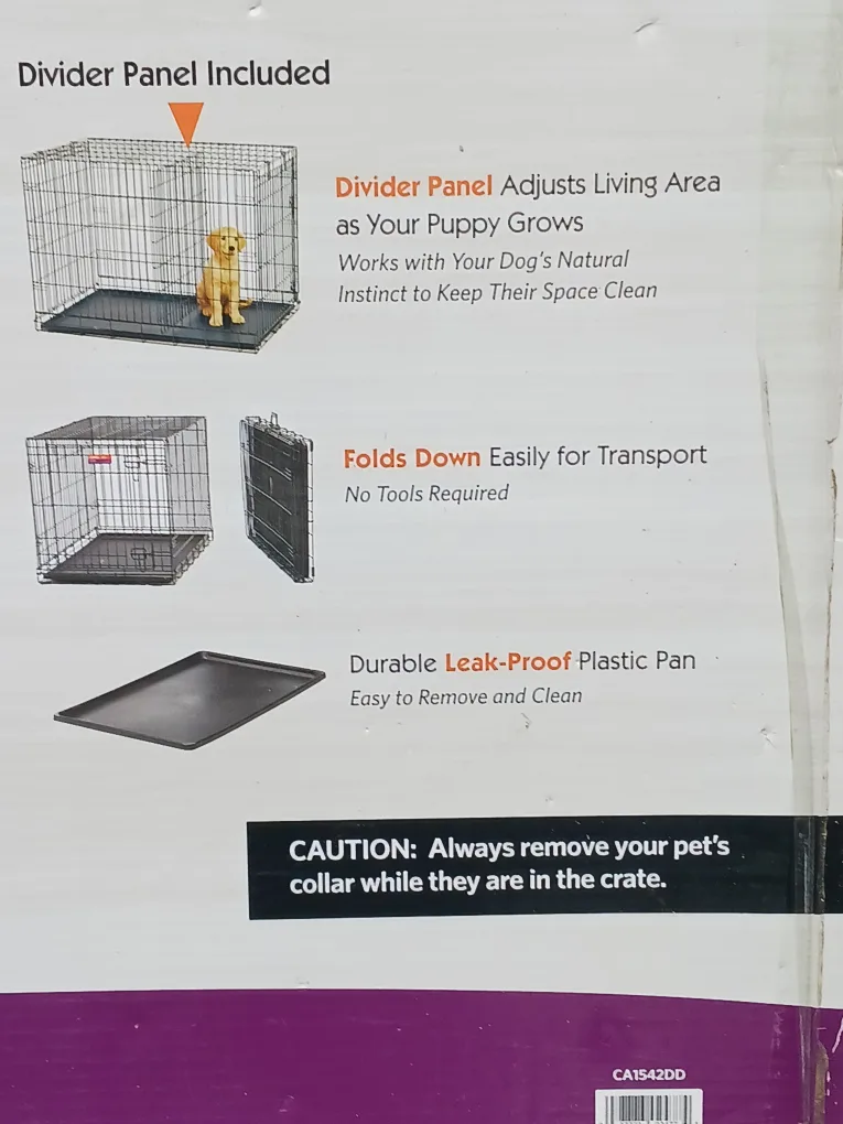 Dog Crate Large 24' x 36' image indicator(5)