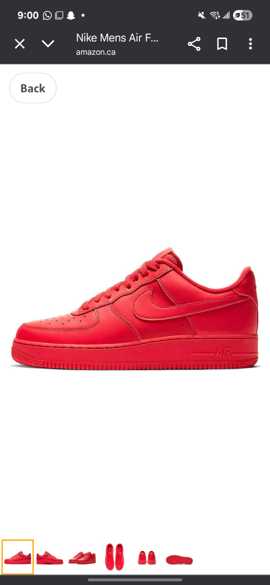 Nike Air Force 1 '07 Red