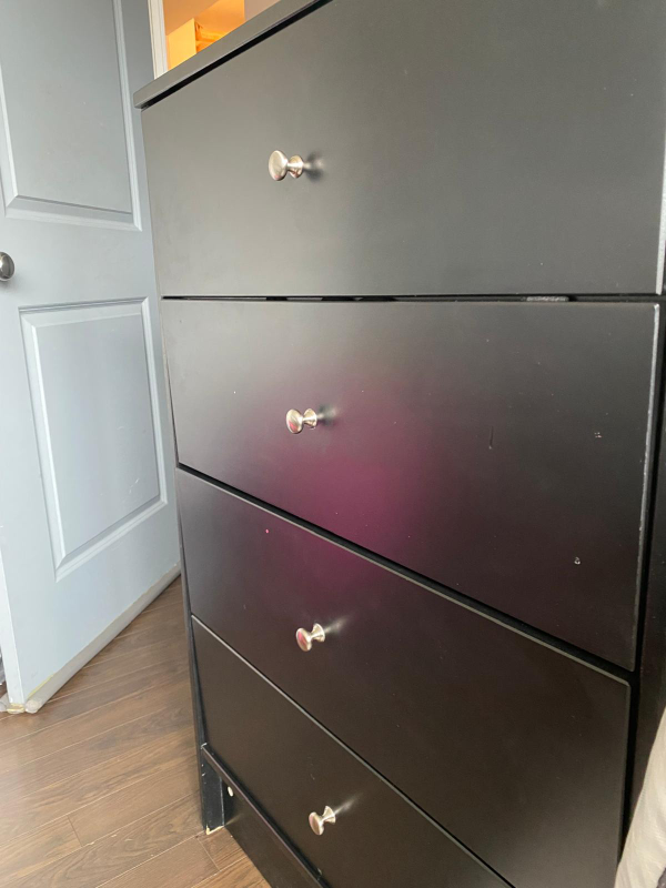 Black 4-Drawer Dresser