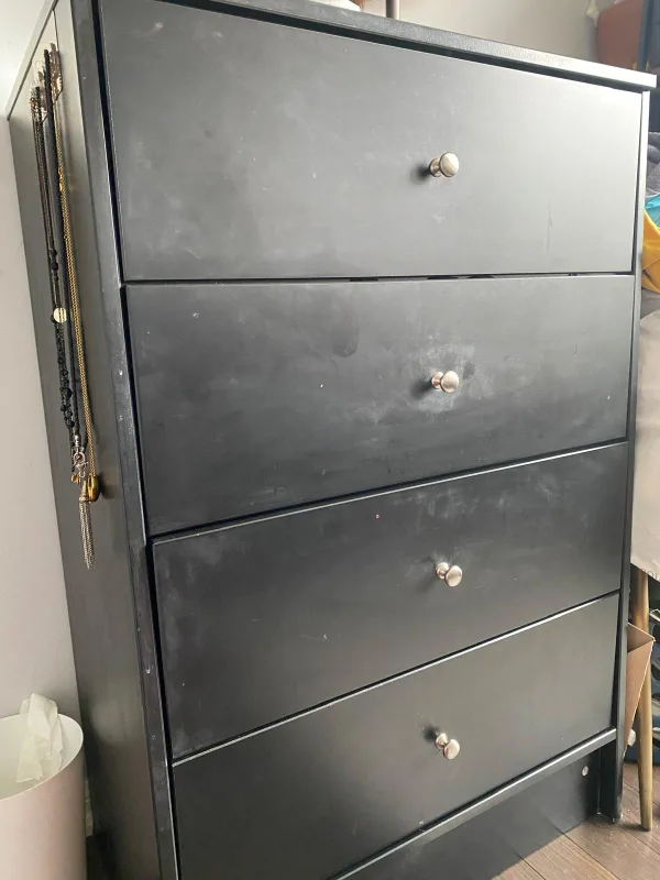 Black 4-Drawer Dresser image indicator(3)