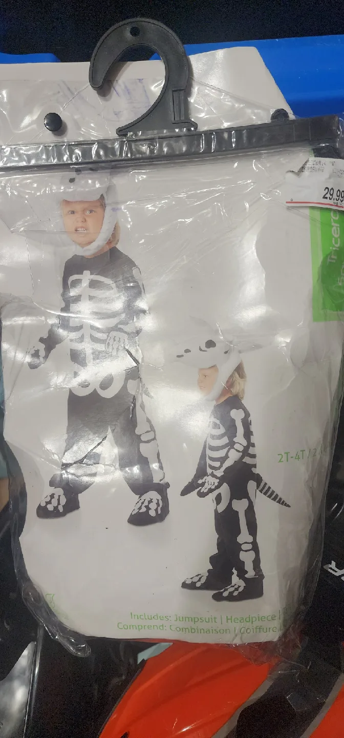 Skeleton Costume - Size 2T-4T thumbnail