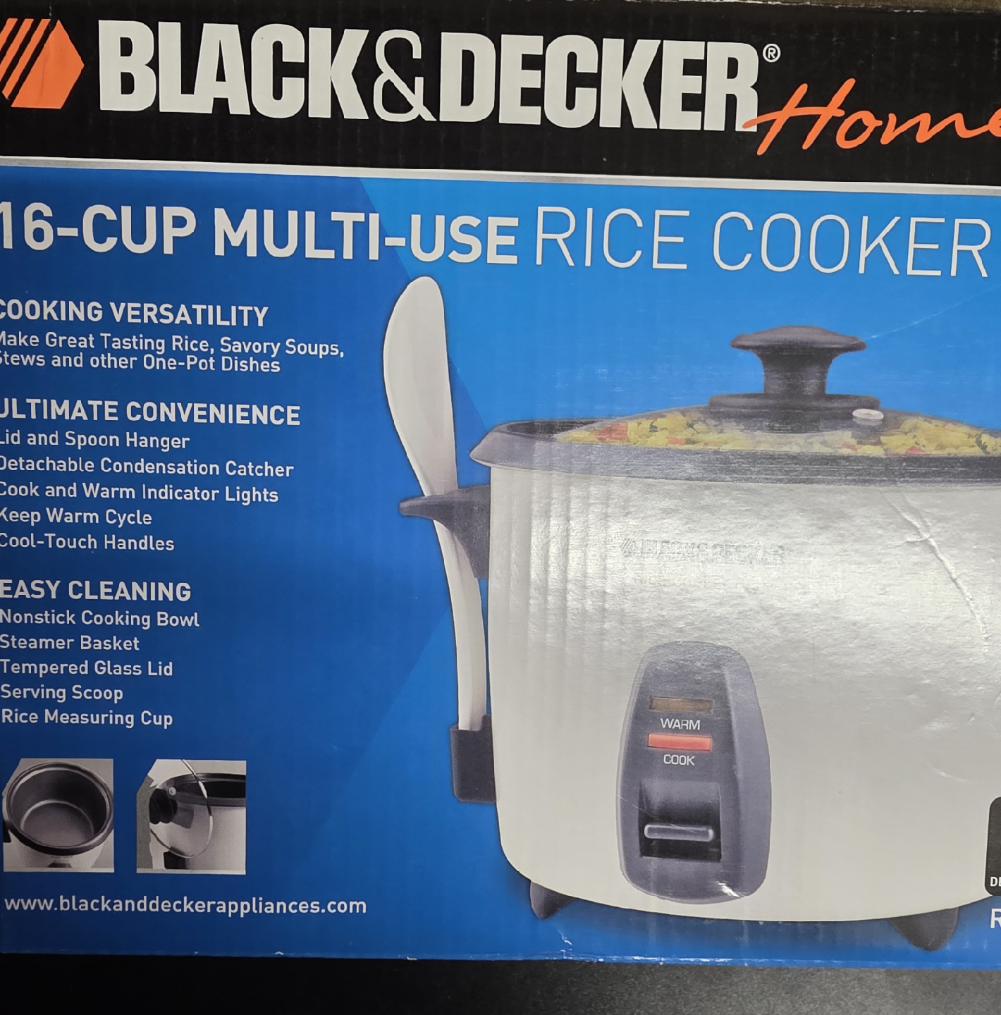 Black & Decker 16-Cup Multi-Use Rice Cooker - photo 2