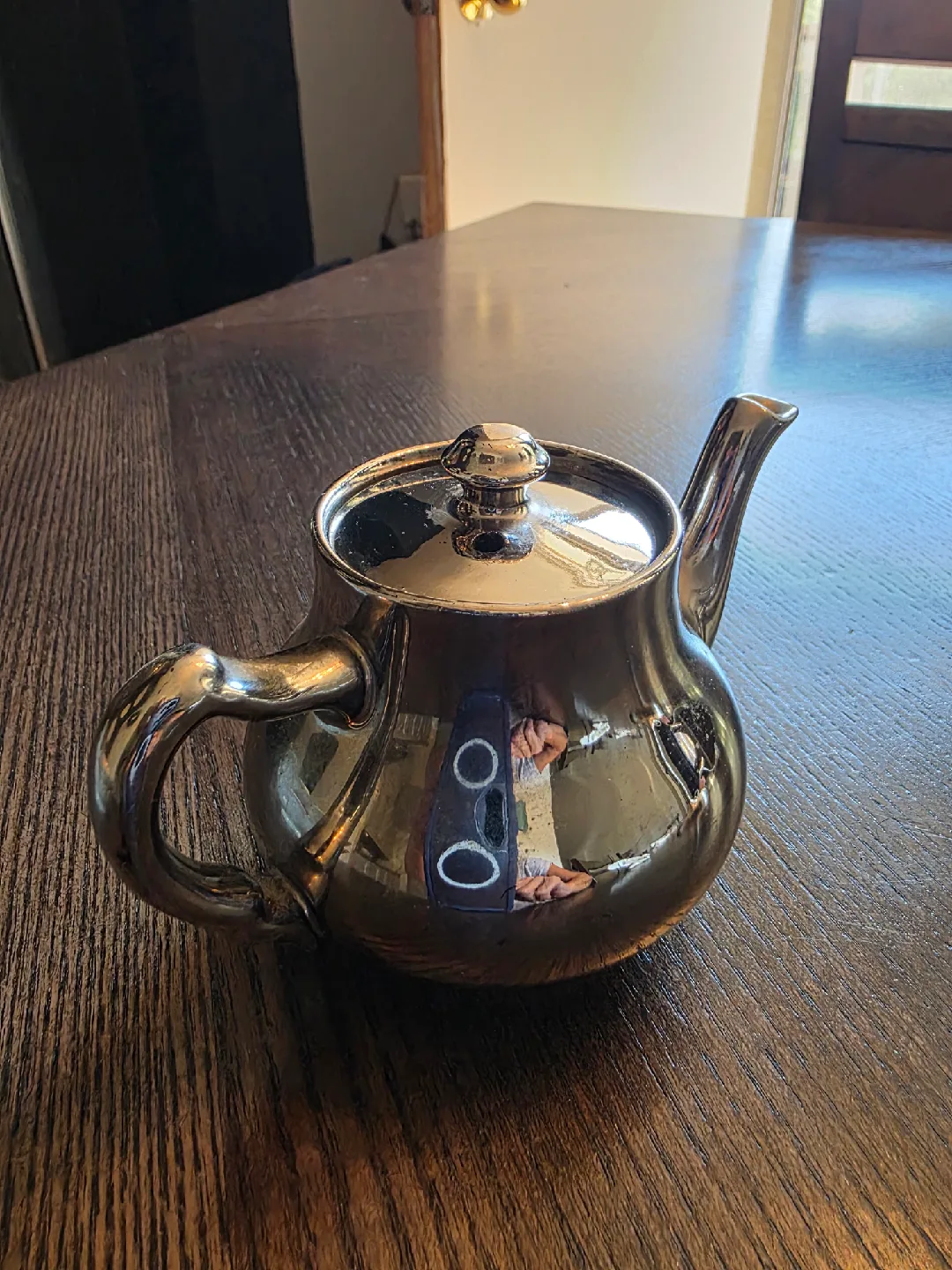 Small Vintage Pottery Teapot England image indicator(3)