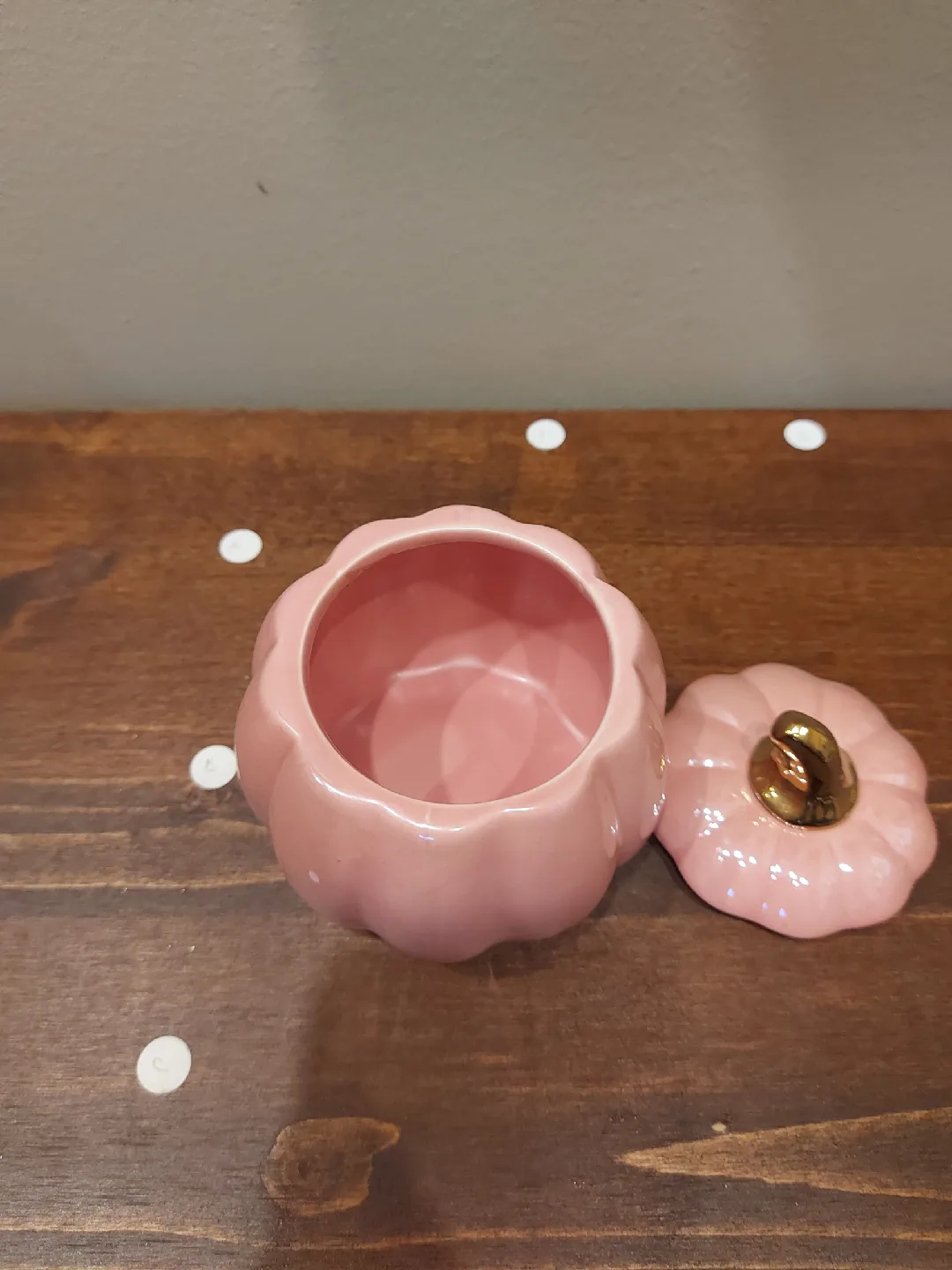 Charmed Aroma Pink Pumpkin Candle Holder image indicator(3)