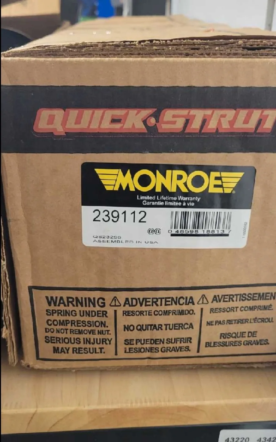 Monroe front quick strut shock for 2015 GMC 1500 image indicator(3)