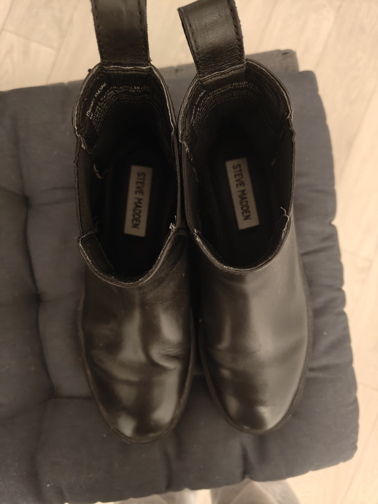 Steve Madden Leather Winter Boots Size 6-6.5 + Freebies! - photo 2