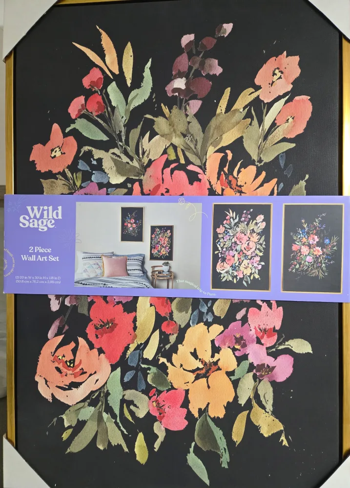 Wild Sage 2 Piece Wall Art Set - Floral Design image indicator(4)